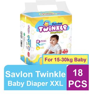Savlon Twinkle Baby Belt Diaper XXL 18 pcs (15-30 Kg)